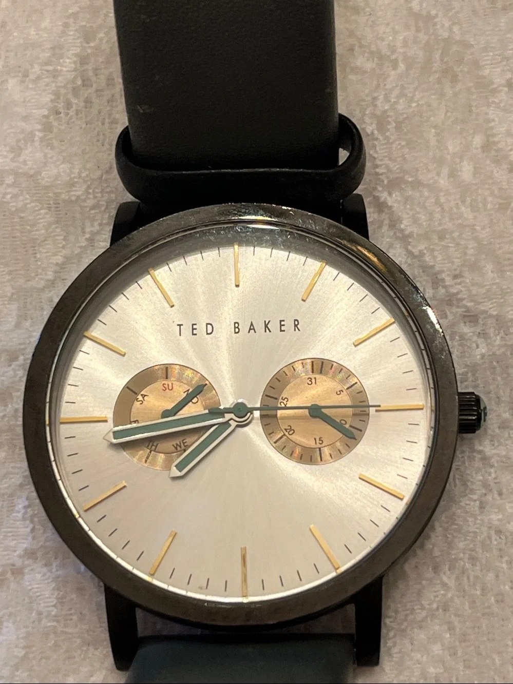 Ted Baker Watch with Rose Gold Accents and Mint Hands